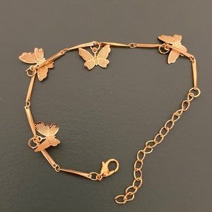 Butterfly charm bracelet